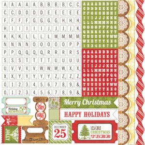 Наклейки This & That Christmas Alpha, Echo Park, 30х30 см, TTC38015