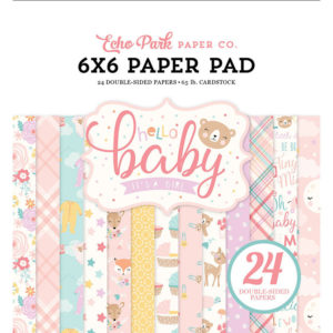 Набір паперу Hello Baby Girl, 15х15см, Echo Park, BG171023