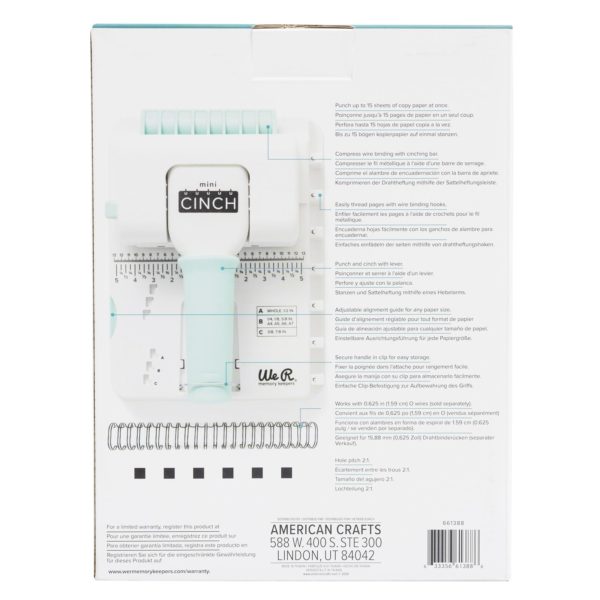 Брошурувальник Mini Cinch, WeR Memory Keepers, 661388 - Зображення 2