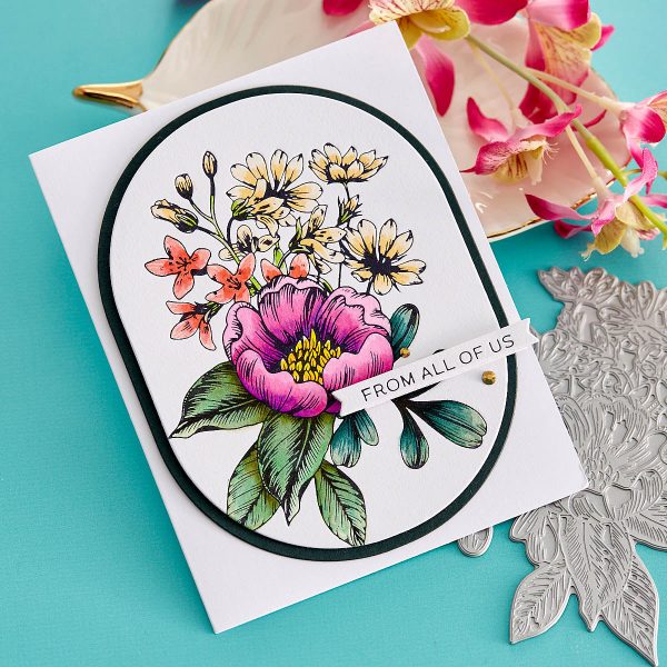Пластина для леттерпрессу Pressed Bouquet, Spellbinders, BP-012 - Зображення 2