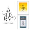 Пластина для леттерпрессу Chic Merry Christmas, Spellbinders, BP-056