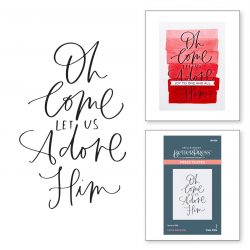 Пластина для леттерпрессу Let Us Adore Him, Spellbinders, BP-058