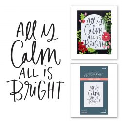 Пластина для леттерпрессу All Is Calm, Spellbinders, BP-059