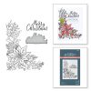 Пластина для леттерпрессу Poinsettia Corner, Spellbinders, BP-065