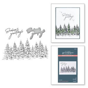 Пластина для леттерпрессу Seasons Greetings Evergreens, Spellbinders, BP-073