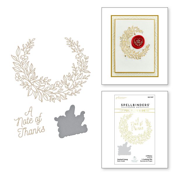 Пластина для фольгування Sealed Swag, Spellbinders, GLP-327