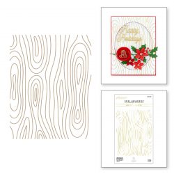Пластина для фольгування Woodgrain Background, Spellbinders, GLP-334