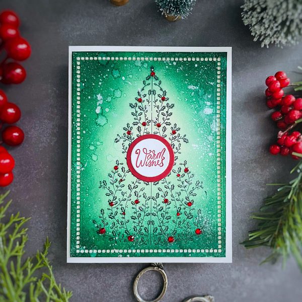 Пластина для леттерпрессу Holly Tree, Spellbinders, BP-062 - Зображення 2