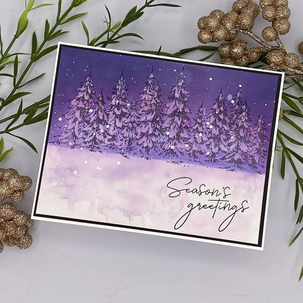 Пластина для леттерпрессу Seasons Greetings Evergreens, Spellbinders, BP-073 - Зображення 2
