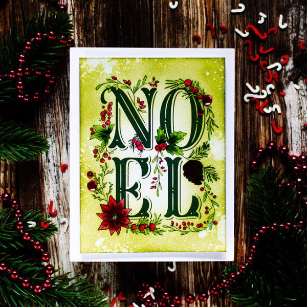 Пластина для леттерпрессу Festive Noel, Spellbinders, BP-053 - Зображення 2